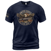 Vintage USA 250th Anniversary 250 Years Shirt 1776 2026 American Eagle Patriotic - Rust Field Wear