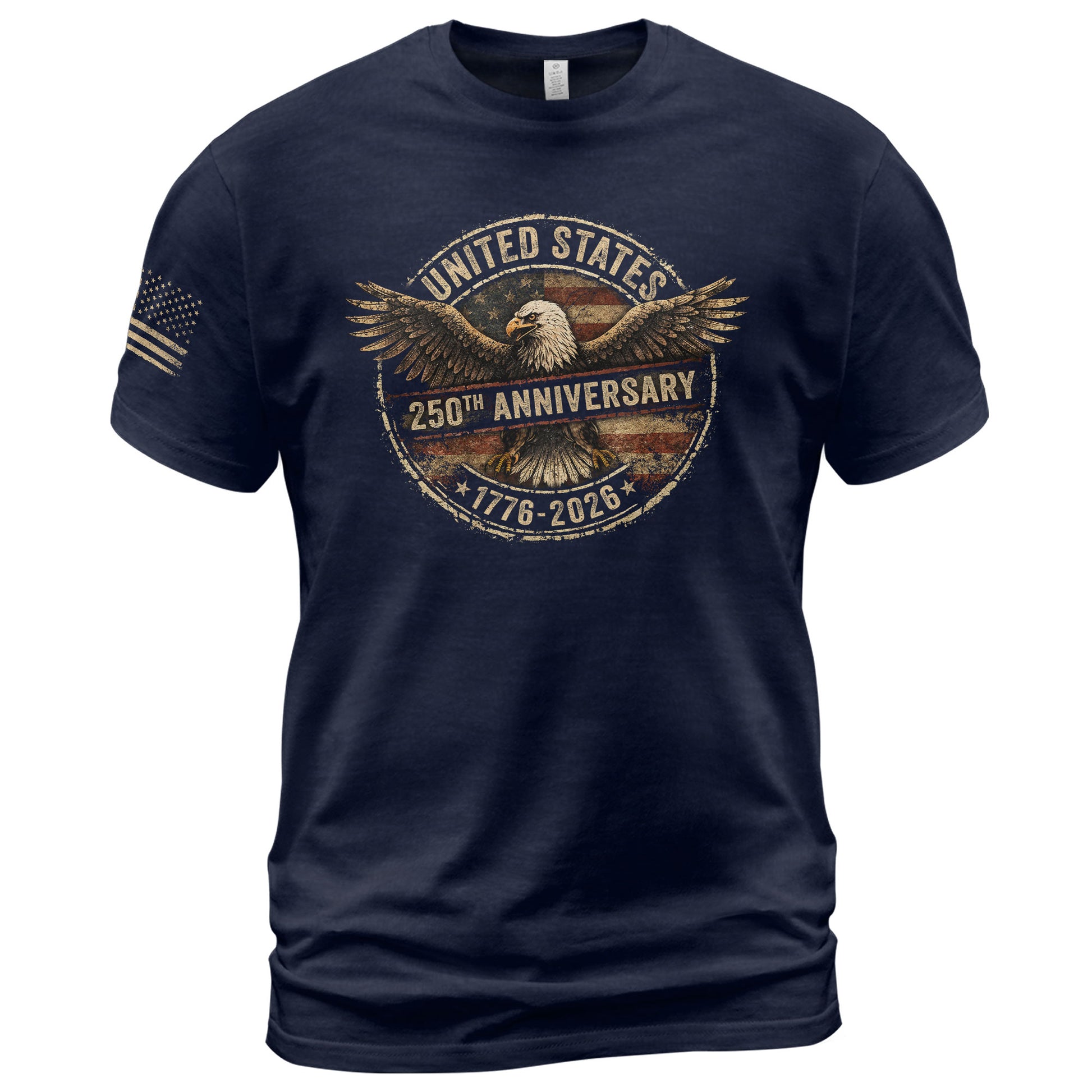 Vintage USA 250th Anniversary 250 Years Shirt 1776 2026 American Eagle Patriotic - Rust Field Wear