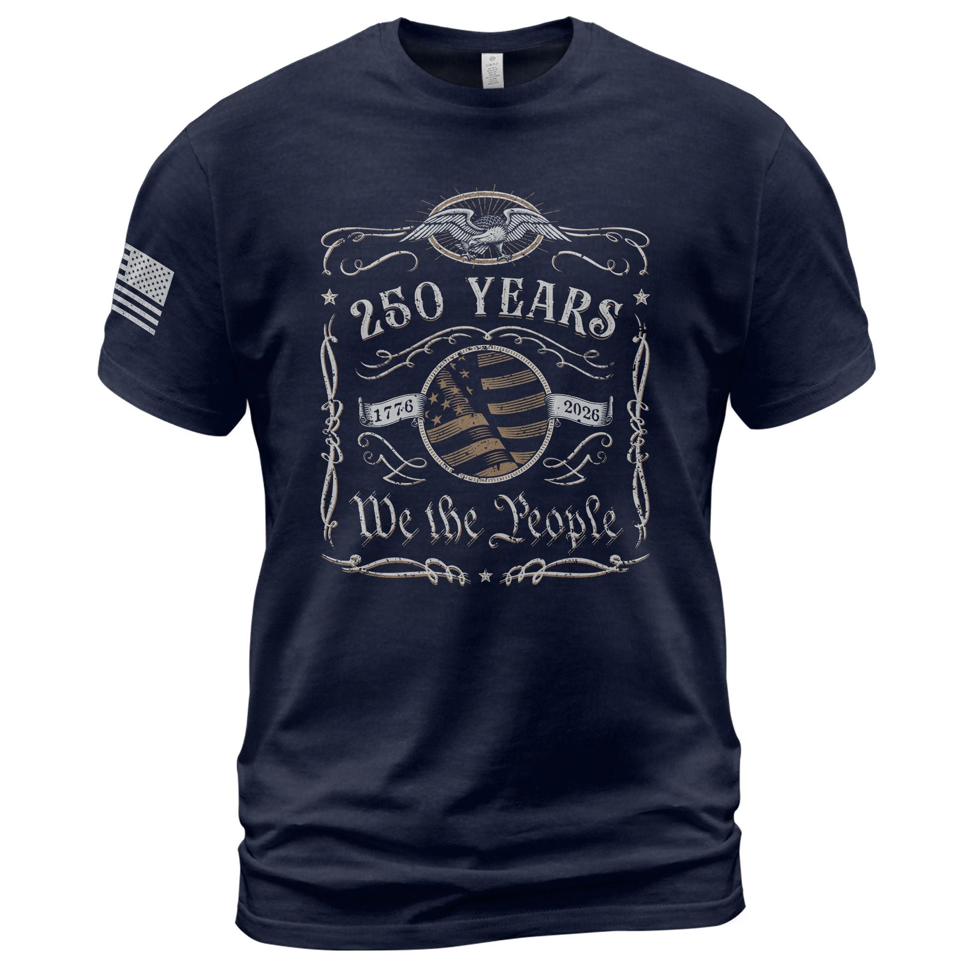 250 Years American Heritage Shirt – Vintage USA Independence Tee 1776–2026 - Rust Field Wear