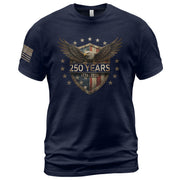 USA 250th Anniversary Shirt 1776-2026 American Flag Eagle Patriotic for Men - Rust Field Wear