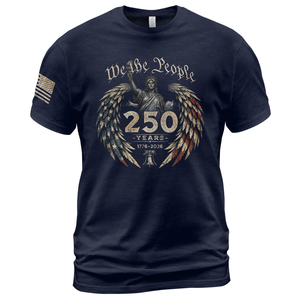 USA 250th Anniversary Shirt 1776-2026 We The People Statue of Liberty Patriotic for Men - Rust Field Wear
