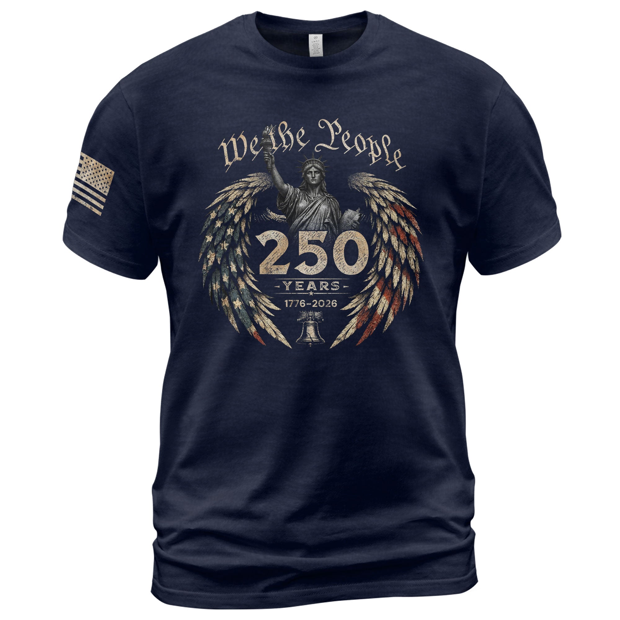 USA 250th Anniversary Shirt 1776-2026 We The People Statue of Liberty Patriotic for Men - Rust Field Wear