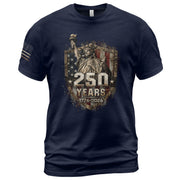 USA 250th Anniversary Shirt 1776-2026 Statue of Liberty Patriotic American Flag - Rust Field Wear