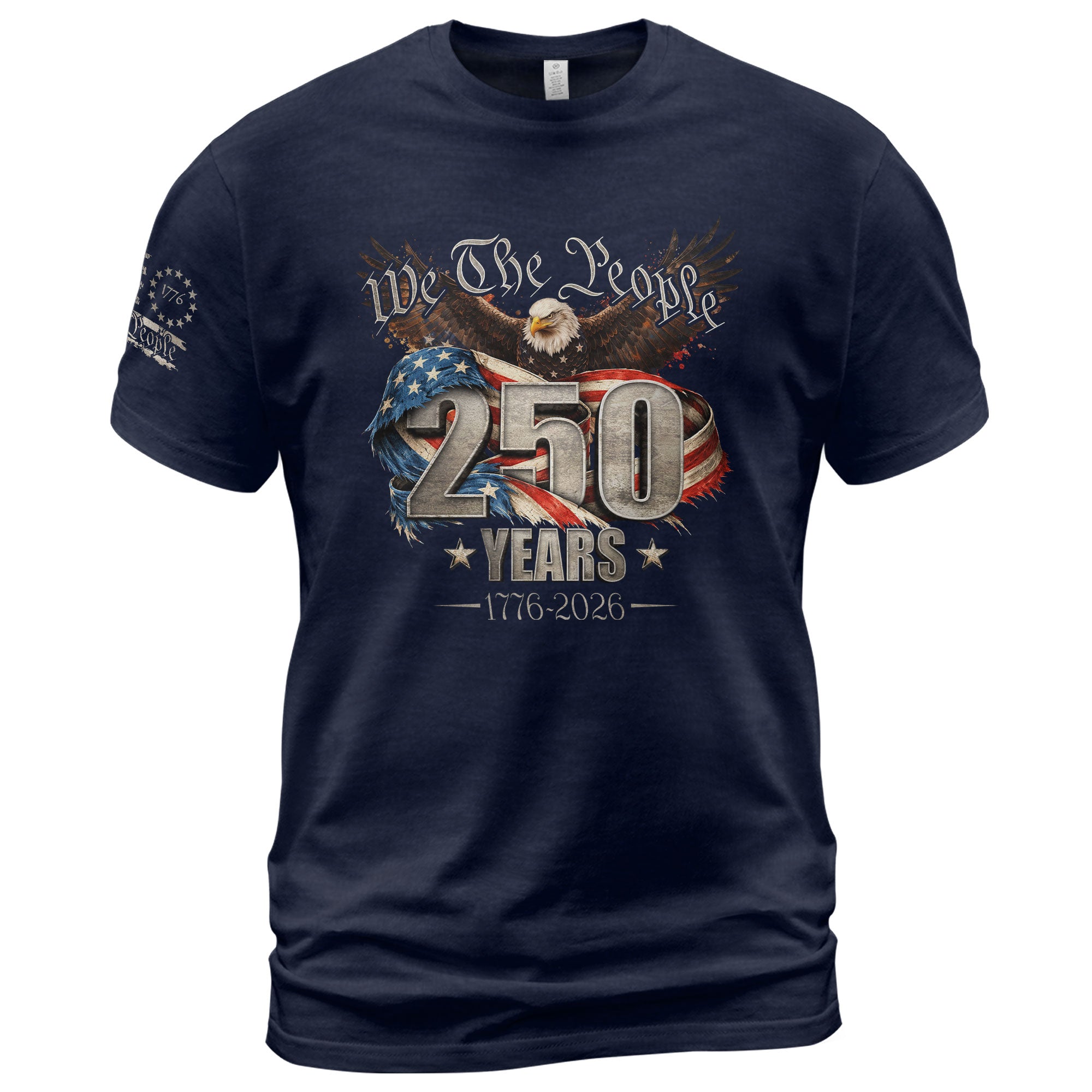 USA 250th Anniversary Shirt 1776-2026 We The People Eagle Patriotic America - Rust Field Wear
