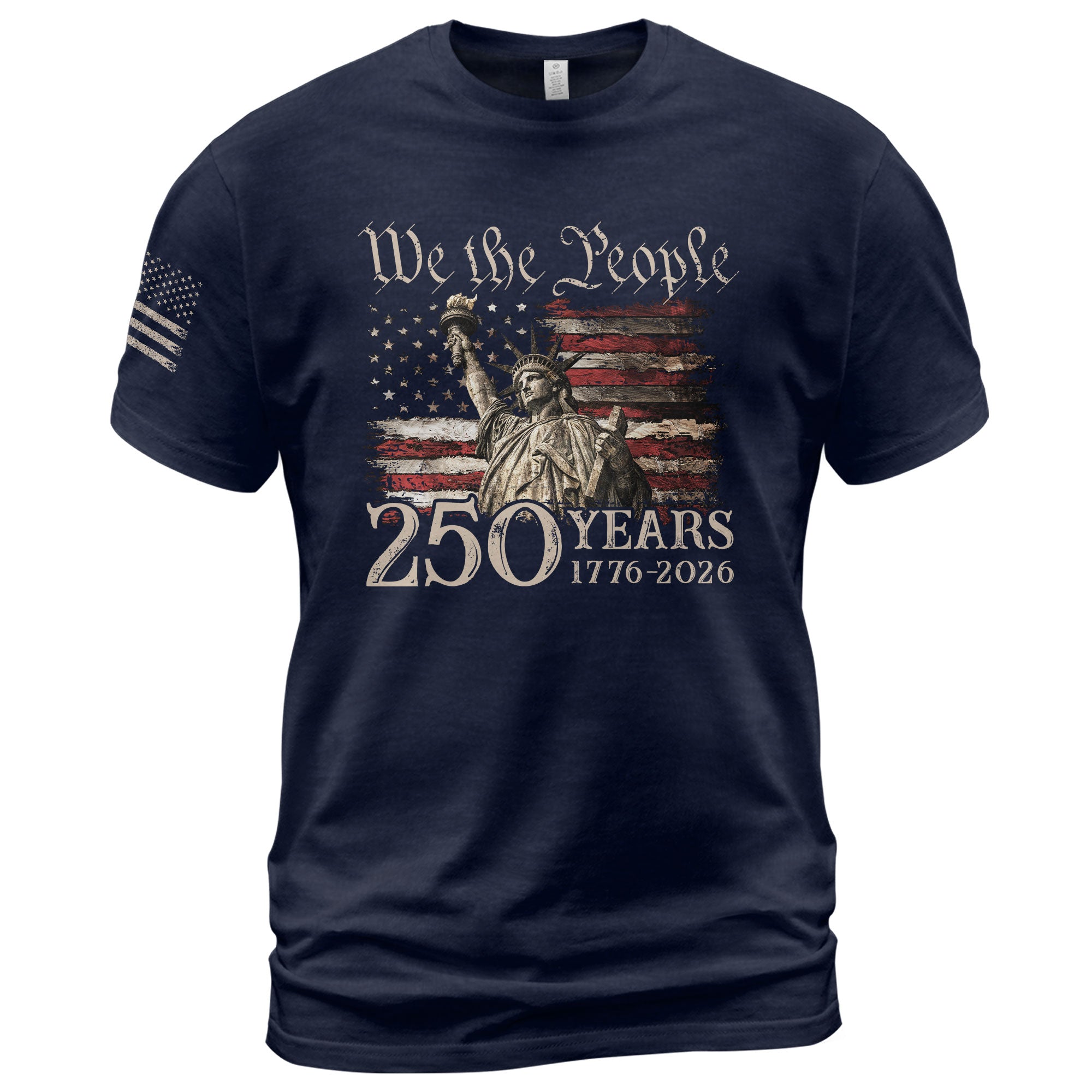 Vintage USA 250th Anniversary Shirt 1776-2026 Statue of Liberty Patriotic - Rust Field Wear