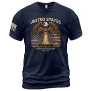 USA 250th Anniversary 250 Years Shirt 1776 2026 Liberty Bell Eagle American Pride - Rust Field Wear