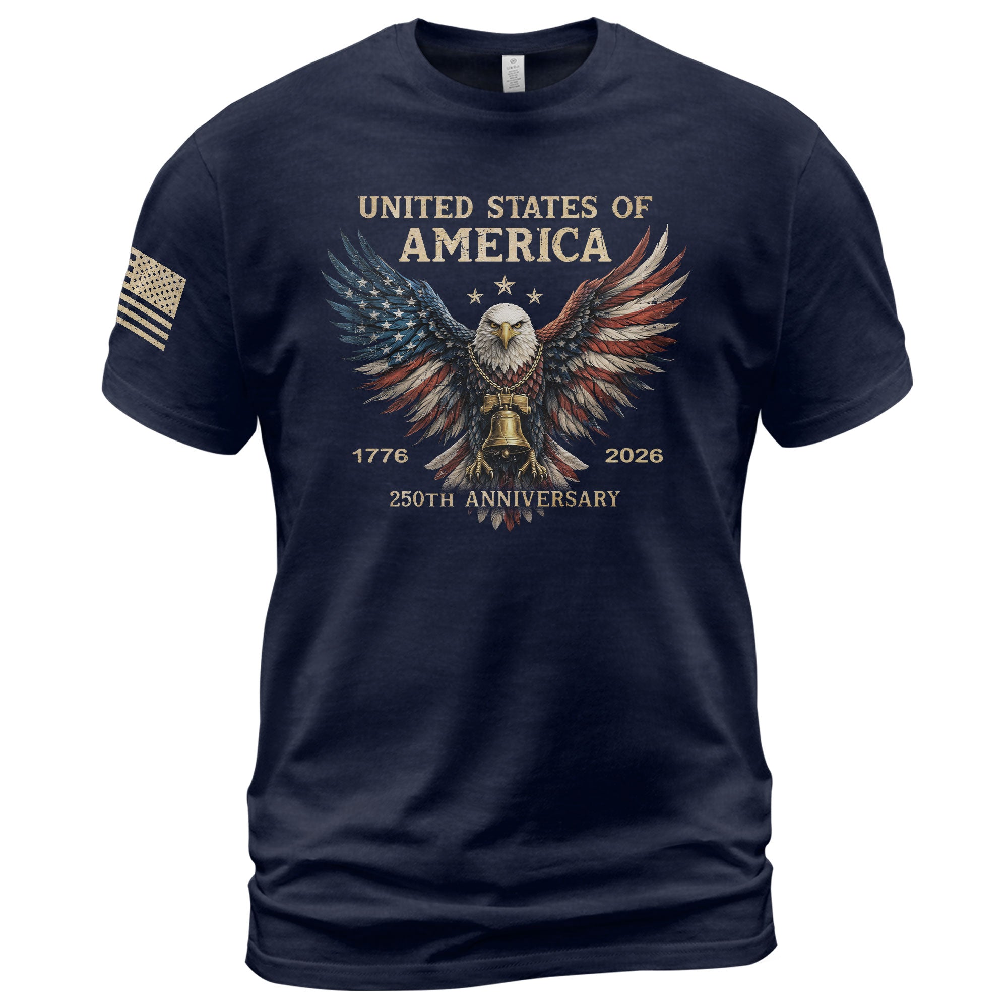 USA 250th Anniversary 250 Years Shirt 1776–2026 American Flag Winged Eagle Patriotic - Rust Field Wear