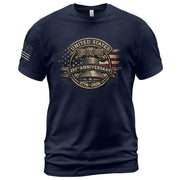 USA 250th Anniversary Shirt 1776-2026 Liberty Bell Patriotic American Flag - Rust Field Wear