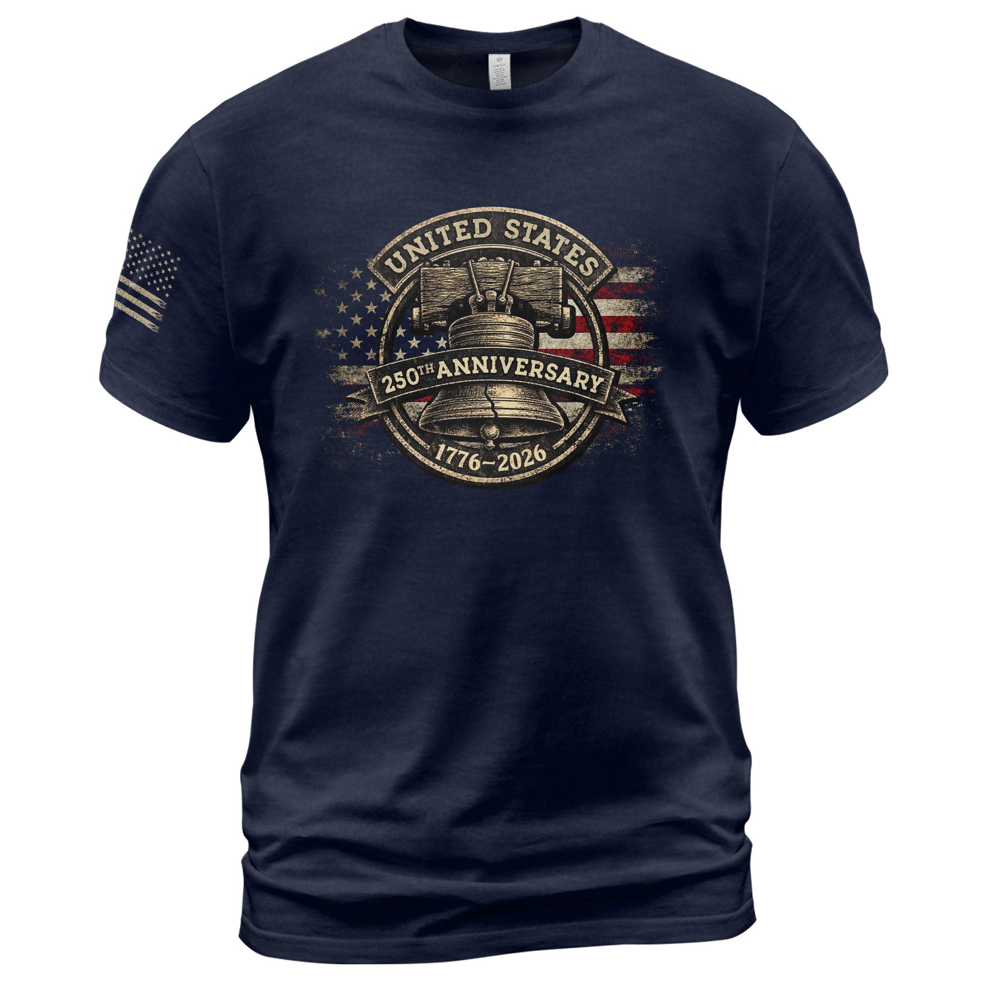 USA 250th Anniversary Shirt 1776-2026 Liberty Bell Patriotic American Flag - Rust Field Wear