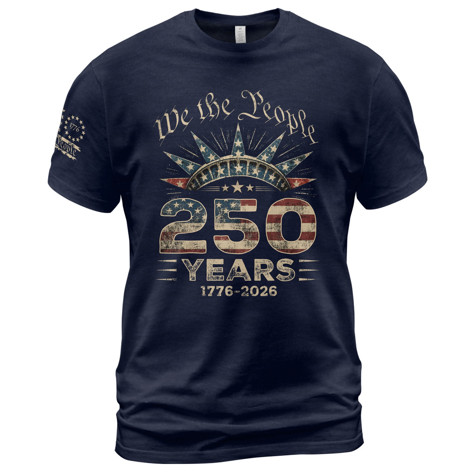 USA 250th Anniversary Shirt 1776-2026 We The People Liberty Crown Patriotic - Rust Field Wear