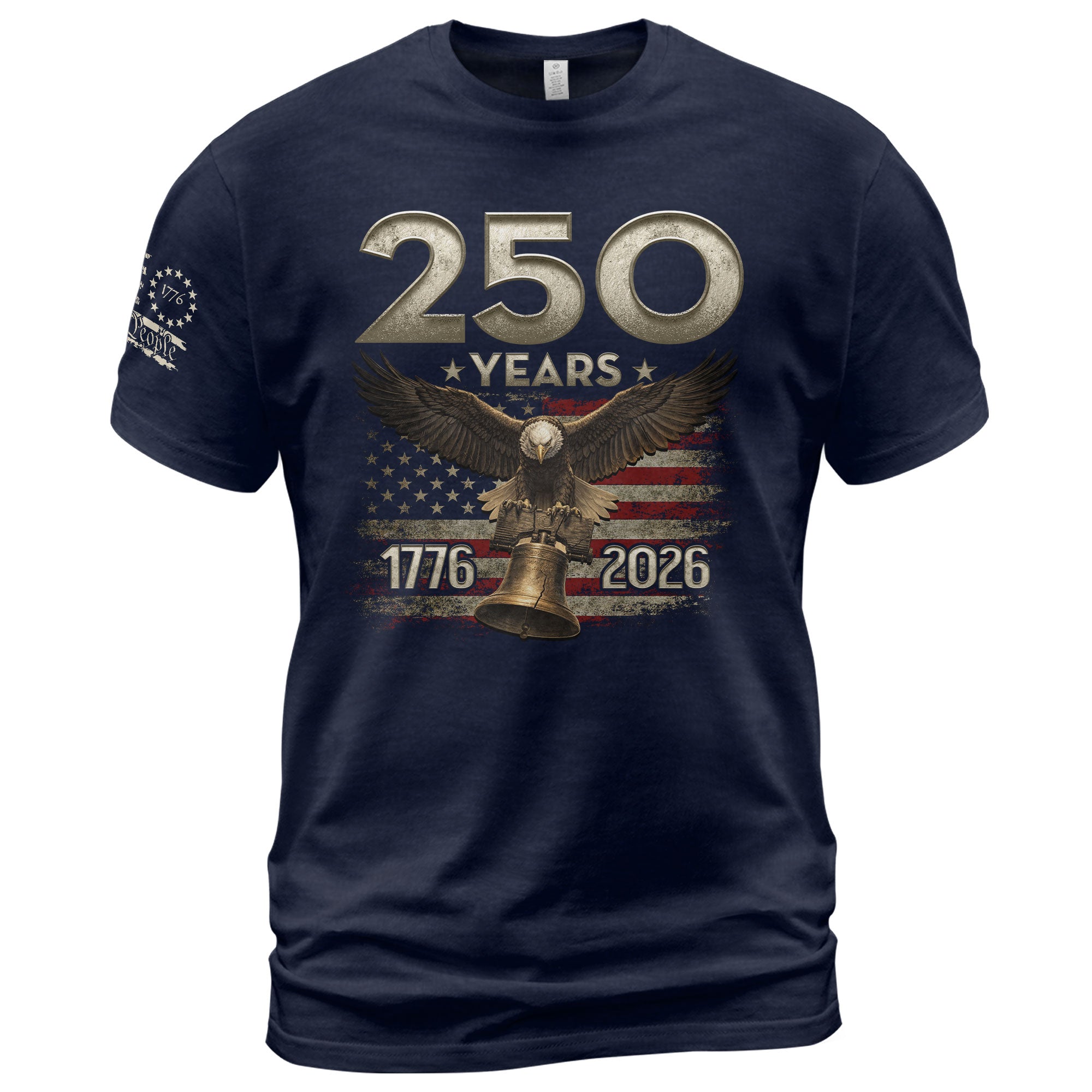 USA 250th Anniversary Shirt 1776-2026 Independence Eagle Liberty Bell Patriotic - Rust Field Wear