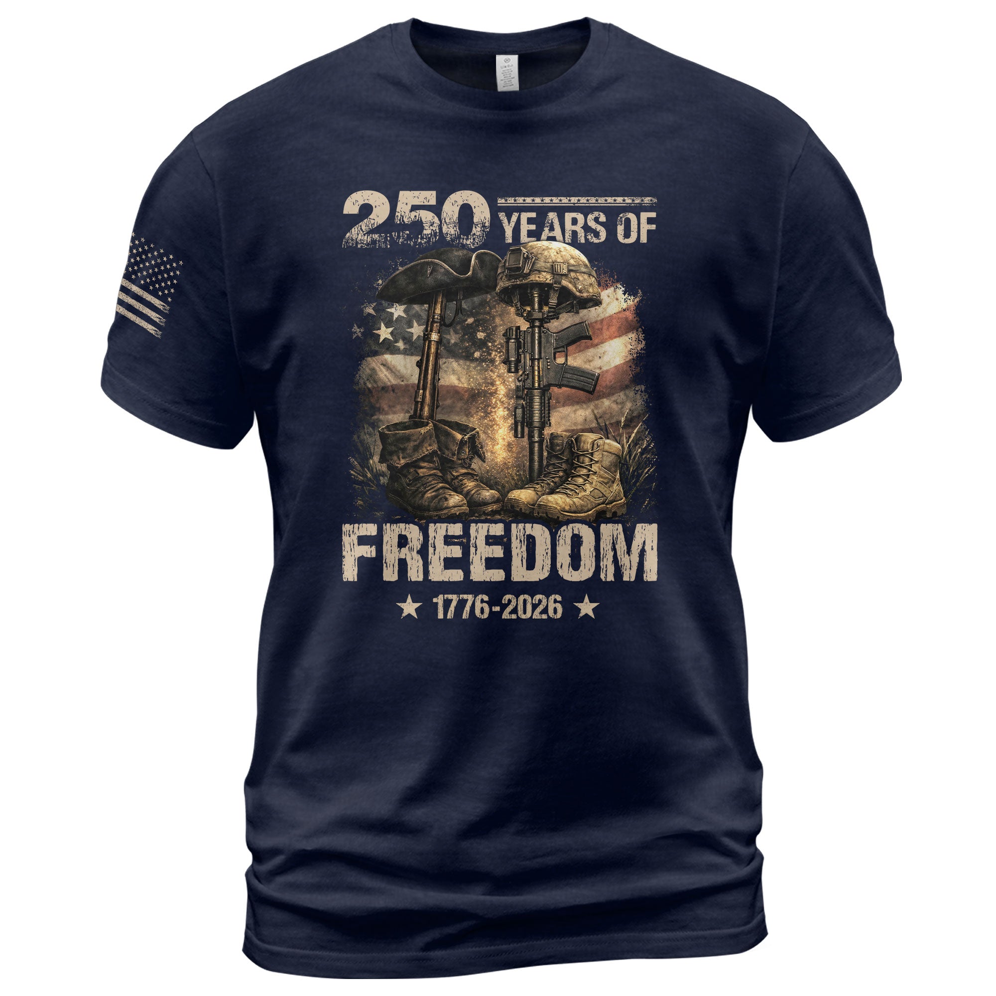 Honoring Past & Present – 250 Years America Anniversary Shirt - Rust Field Wear