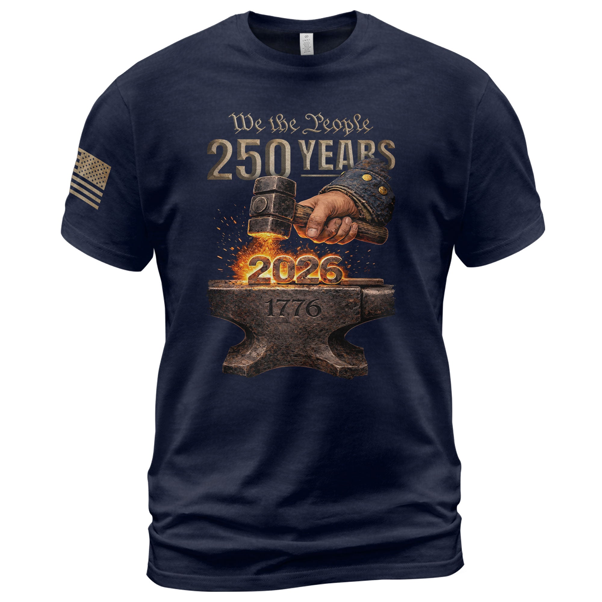 United States 250th Anniversary 250 Years Shirt 1776-2026 Forged in Liberty Patriotic Heritage - Rust Field Wear