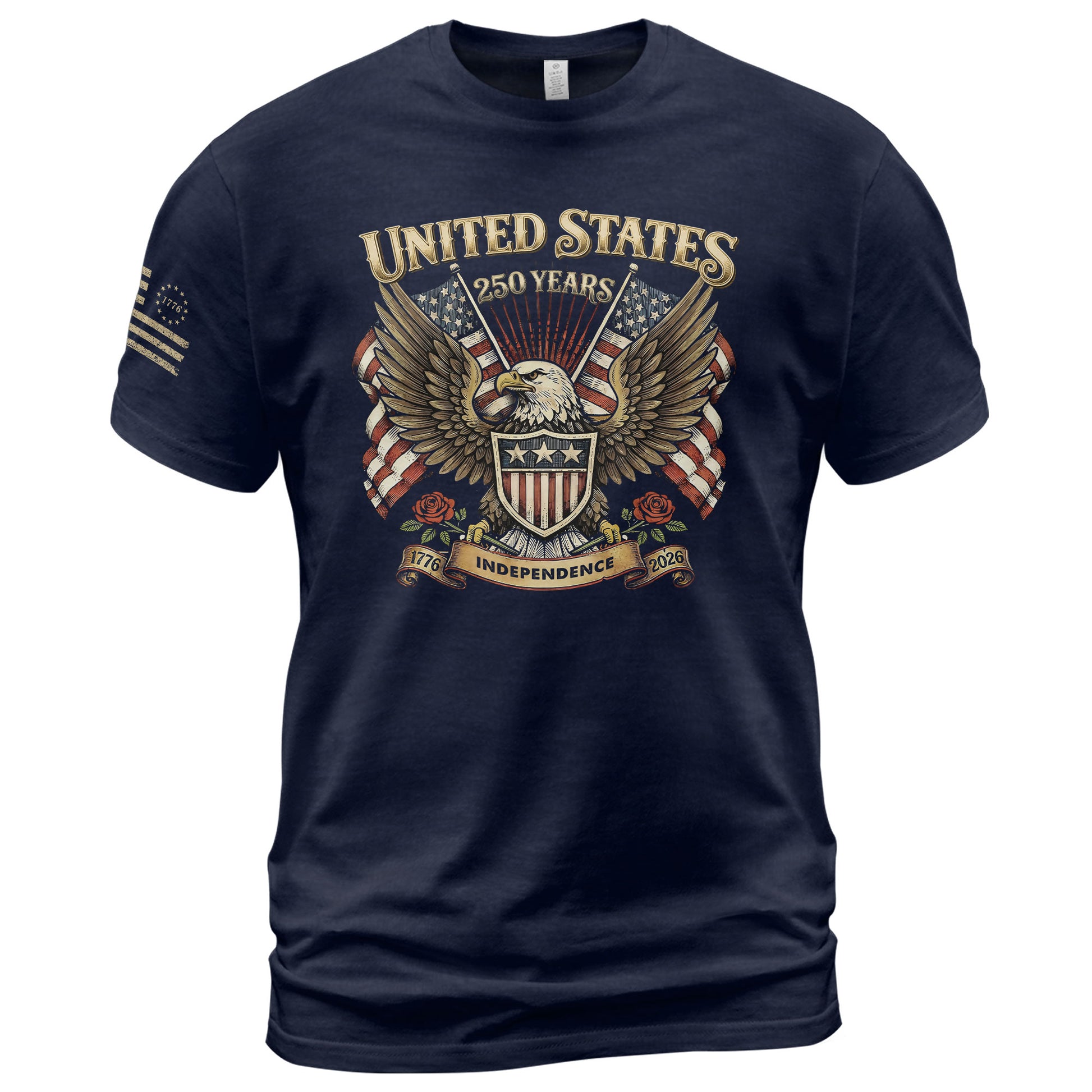USA 250th Anniversary Shirt 1776–2026, Past and Present Freedom Tribute - Rust Field Wear