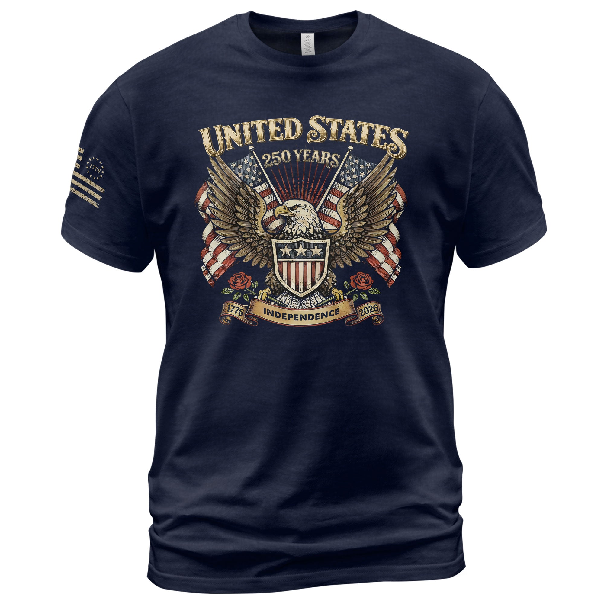 USA 250th Anniversary Shirt 1776–2026, Past and Present Freedom Tribute - Rust Field Wear