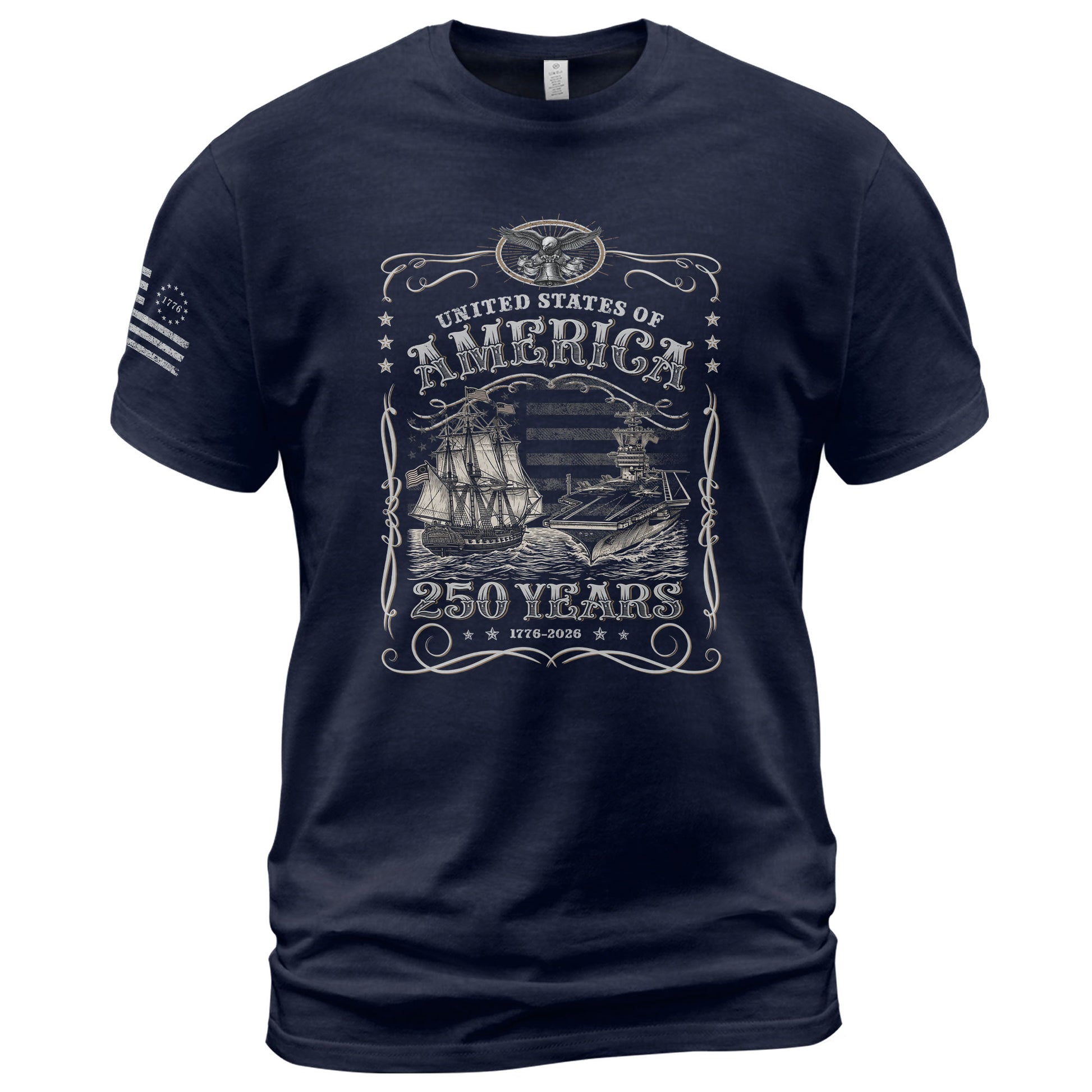 USA 250th Anniversary Shirt 1776–2026, Symbol of Freedom and Legacy - Rust Field Wear