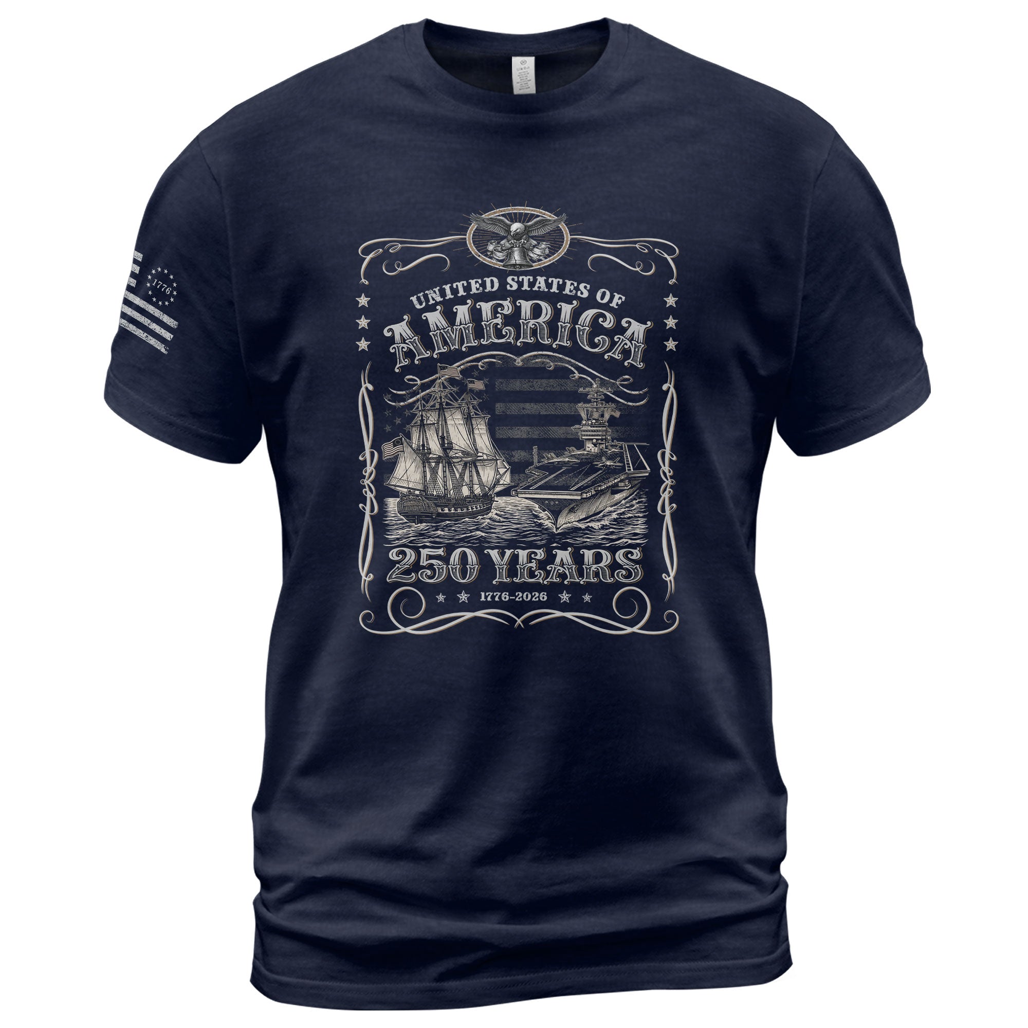 USA 250th Anniversary Shirt 1776–2026, Symbol of Freedom and Legacy - Rust Field Wear