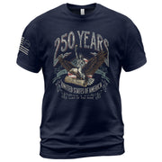 USA 250th Anniversary Shirt 1776–2026 Past and Present Torch of Freedom - Rust Field Wear
