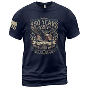 United States 250 Years Independence Shirt 1776–2026 American Eagle Patriotic Apparel - Rust Field Wear