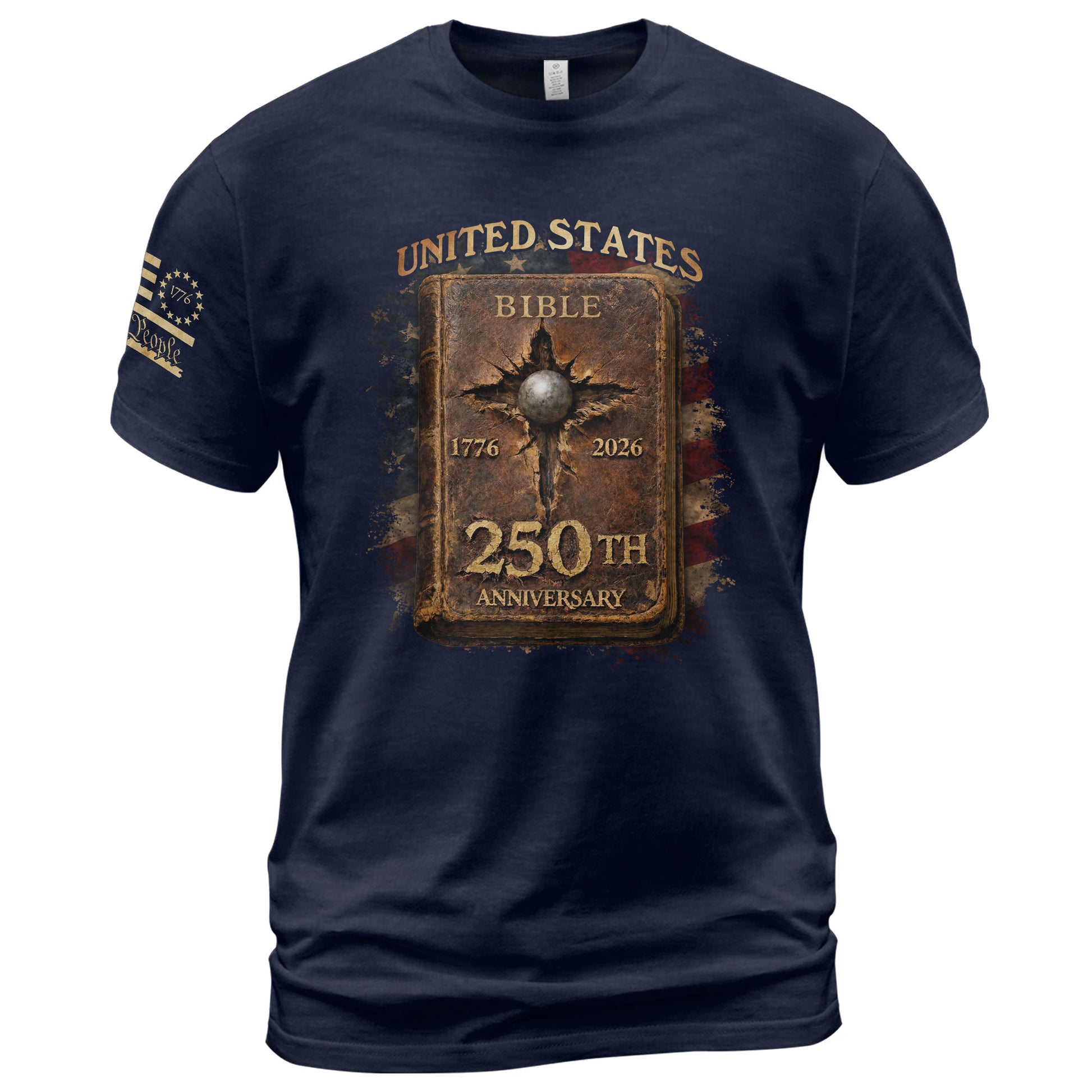 Christian Independence Shirt USA 1776–2026 Patriotic Faith Celebration - Rust Field Wear