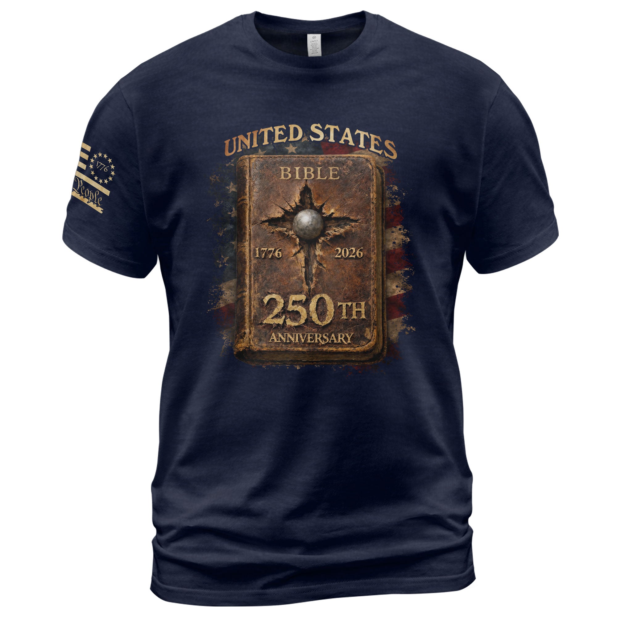 Christian Independence Shirt USA 1776–2026 Patriotic Faith Celebration - Rust Field Wear