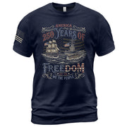 USA Patriotic 250th Anniversary Shirt Freedom Heritage Since 1776 - Rust Field Wear