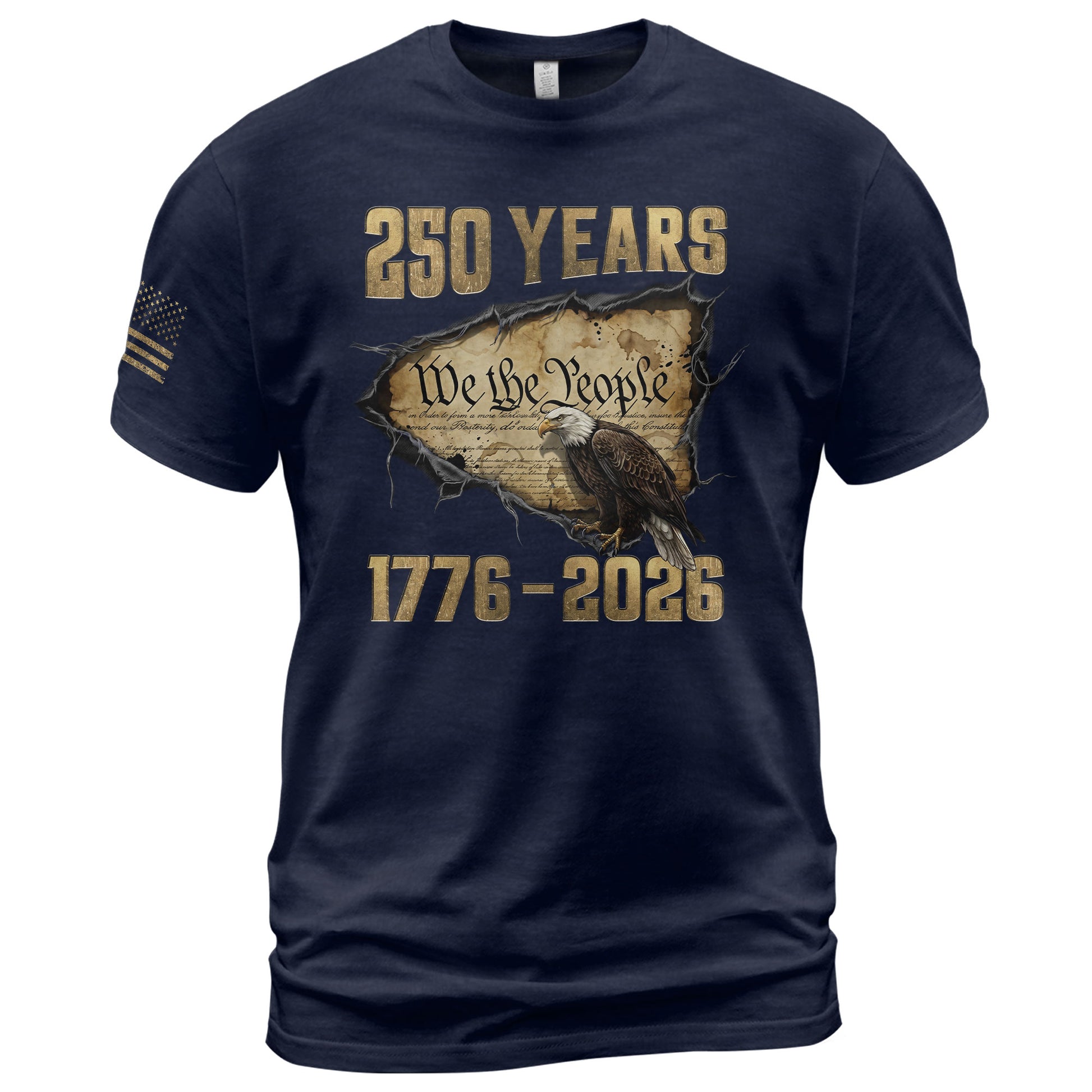 USA 250th Anniversary Shirt 1776–2026, Freedom Past and Present - Rust Field Wear