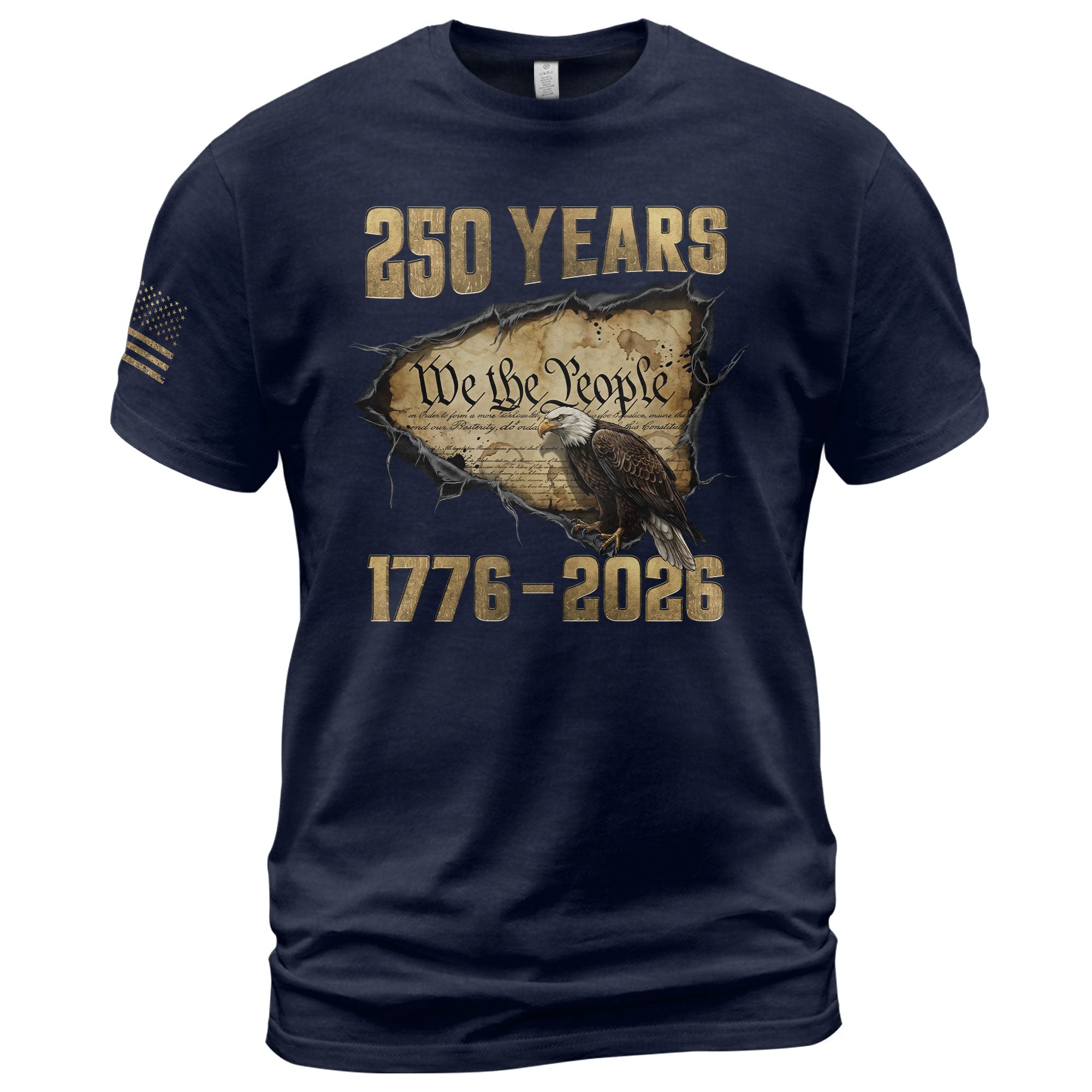 USA 250th Anniversary Shirt 1776–2026, Freedom Past and Present - Rust Field Wear