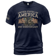 America 1776–2026 250 Years Anniversary Shirt, Legacy of Freedom - Rust Field Wear