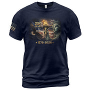 250 Years America Anniversary Eagle & Statue of Liberty Freedom Legacy Shirt - Rust Field Wear