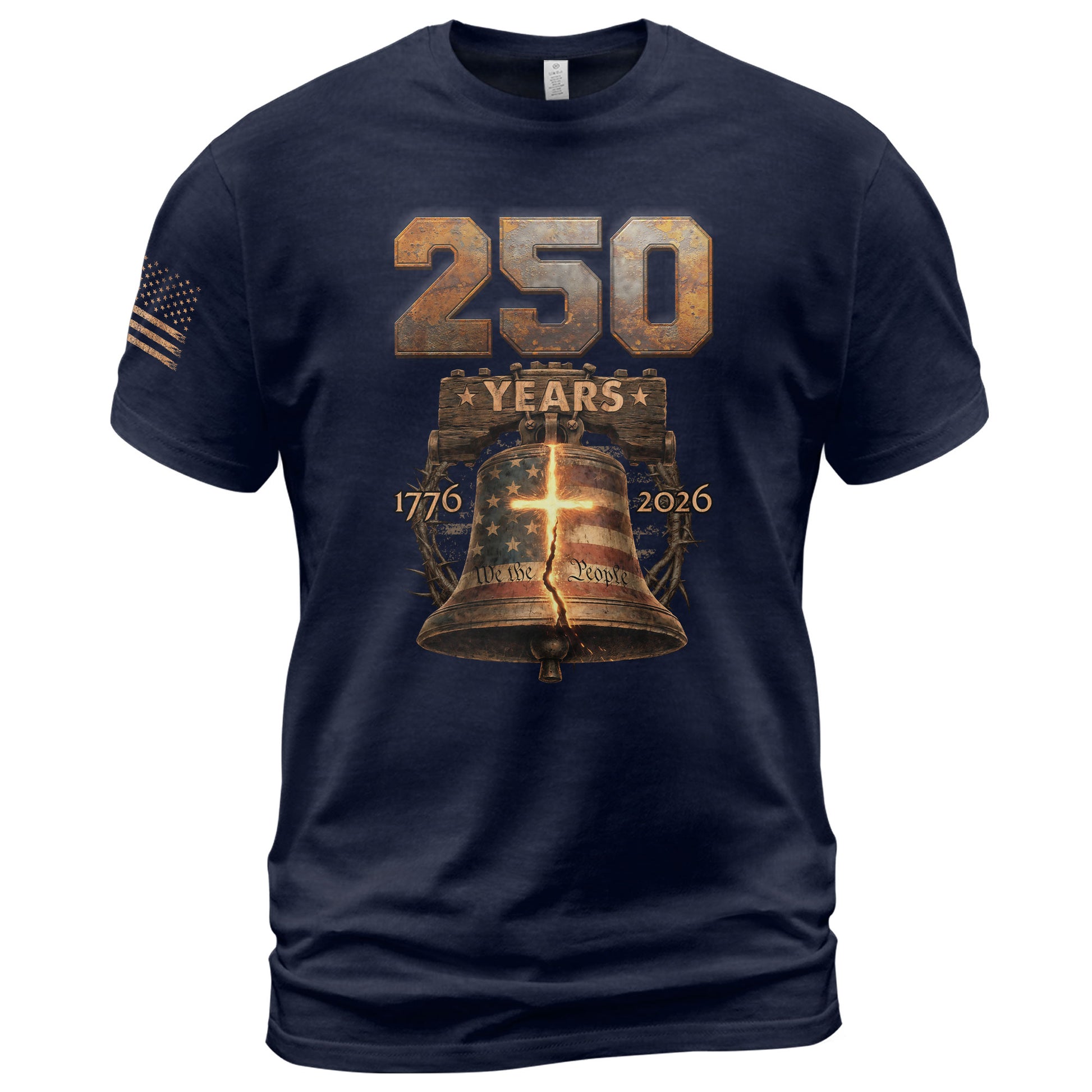 Christian Faith USA 250th Anniversary Independence Shirt 1776–2026 Patriotic Heritage - Rust Field Wear