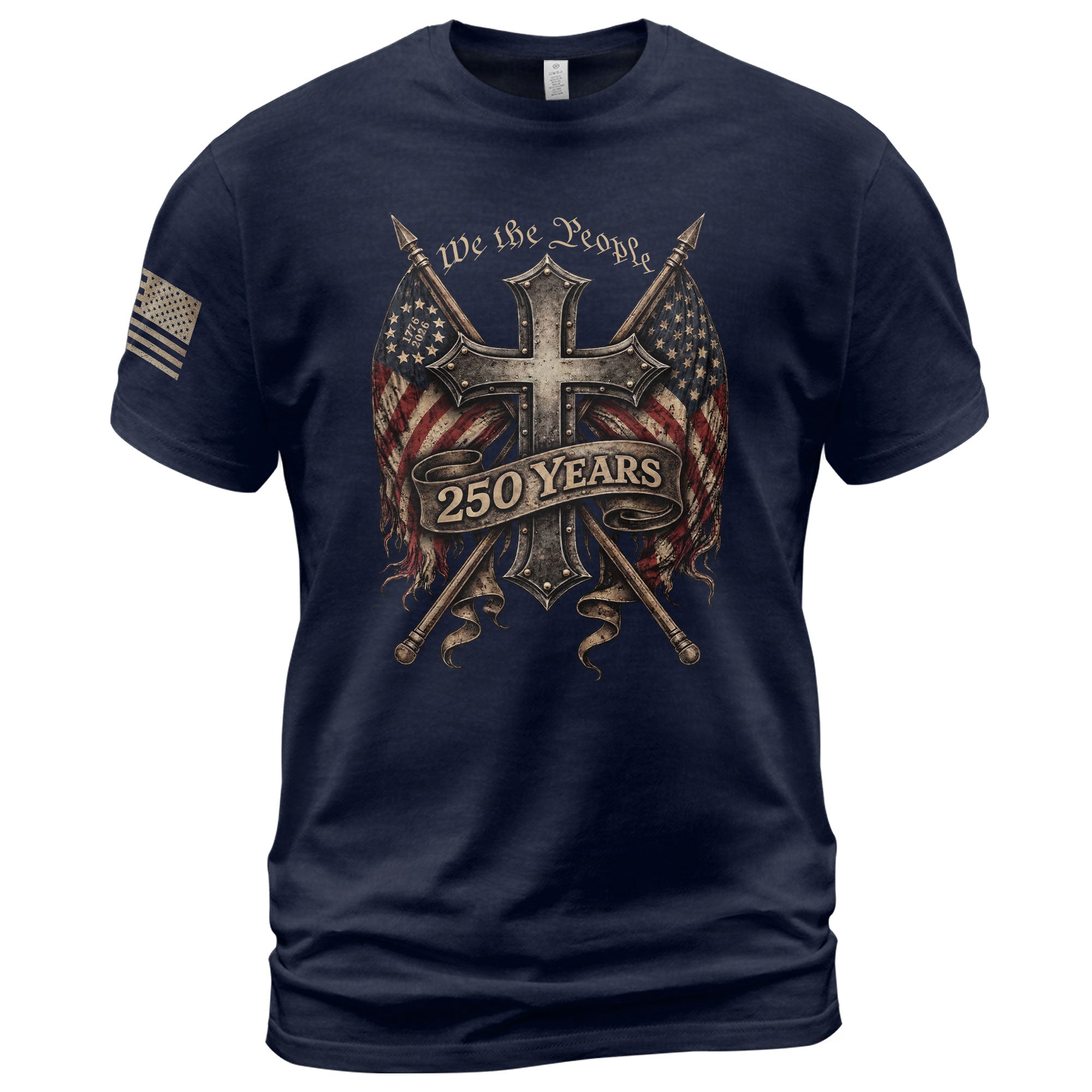 USA 1776–2026 Christian Freedom Celebration Shirt Patriotic Heritage - Rust Field Wear