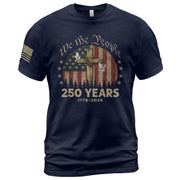Christian Patriotic USA Shirt 250 Years Independence Tribute 1776–2026 - Rust Field Wear