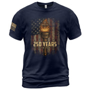 Christian Heritage USA Shirt 250th Independence Celebration Since 1776 - Rust Field Wear