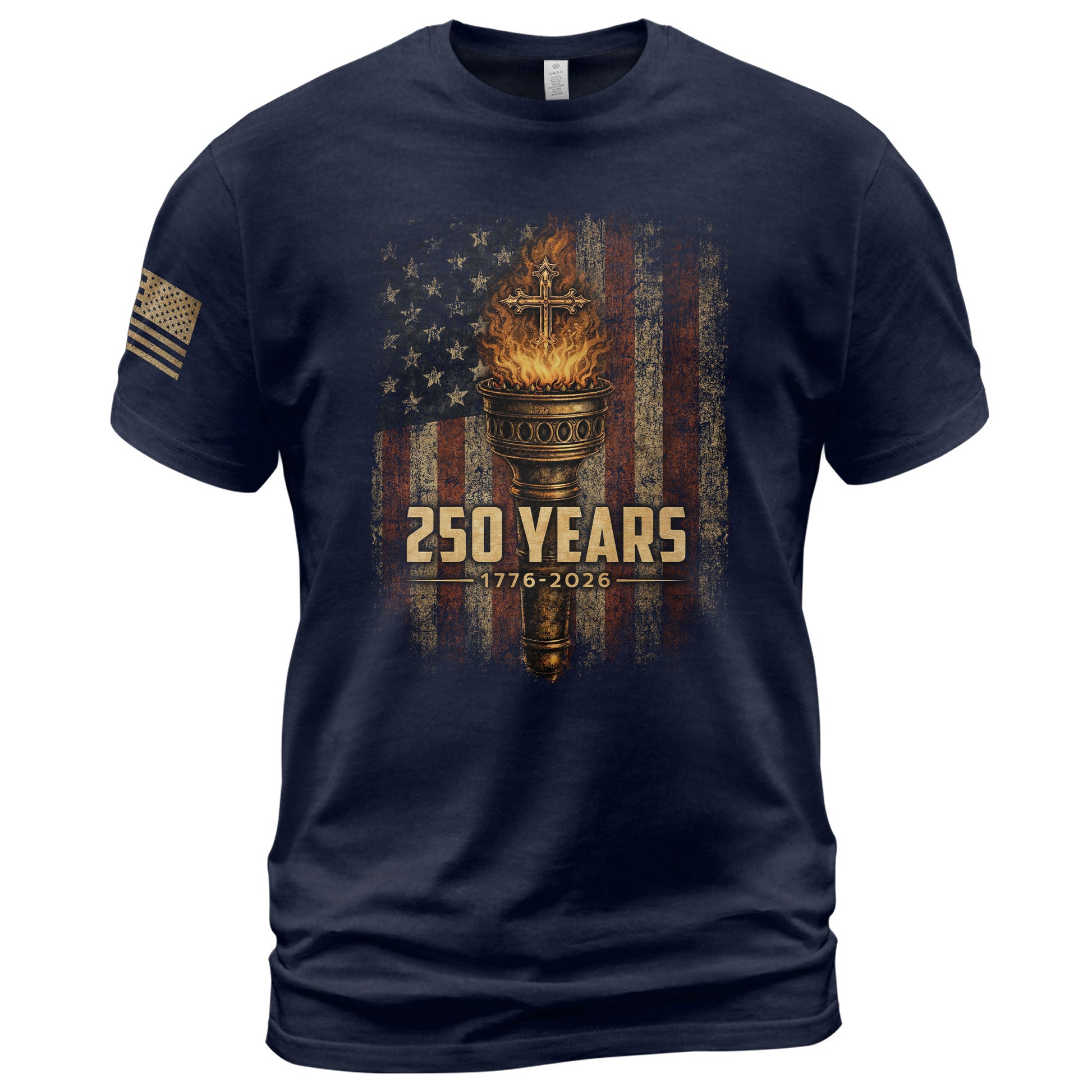 Christian Heritage USA Shirt 250th Independence Celebration Since 1776 - Rust Field Wear