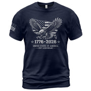 USA 250th Anniversary Shirt 1776-2026 United States of America Patriotic Eagle American Flag - Rust Field Wear