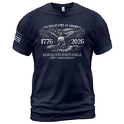 USA 250 Years American Pride Shirt 1776-2026 Eagle USA Patriotic - Rust Field Wear