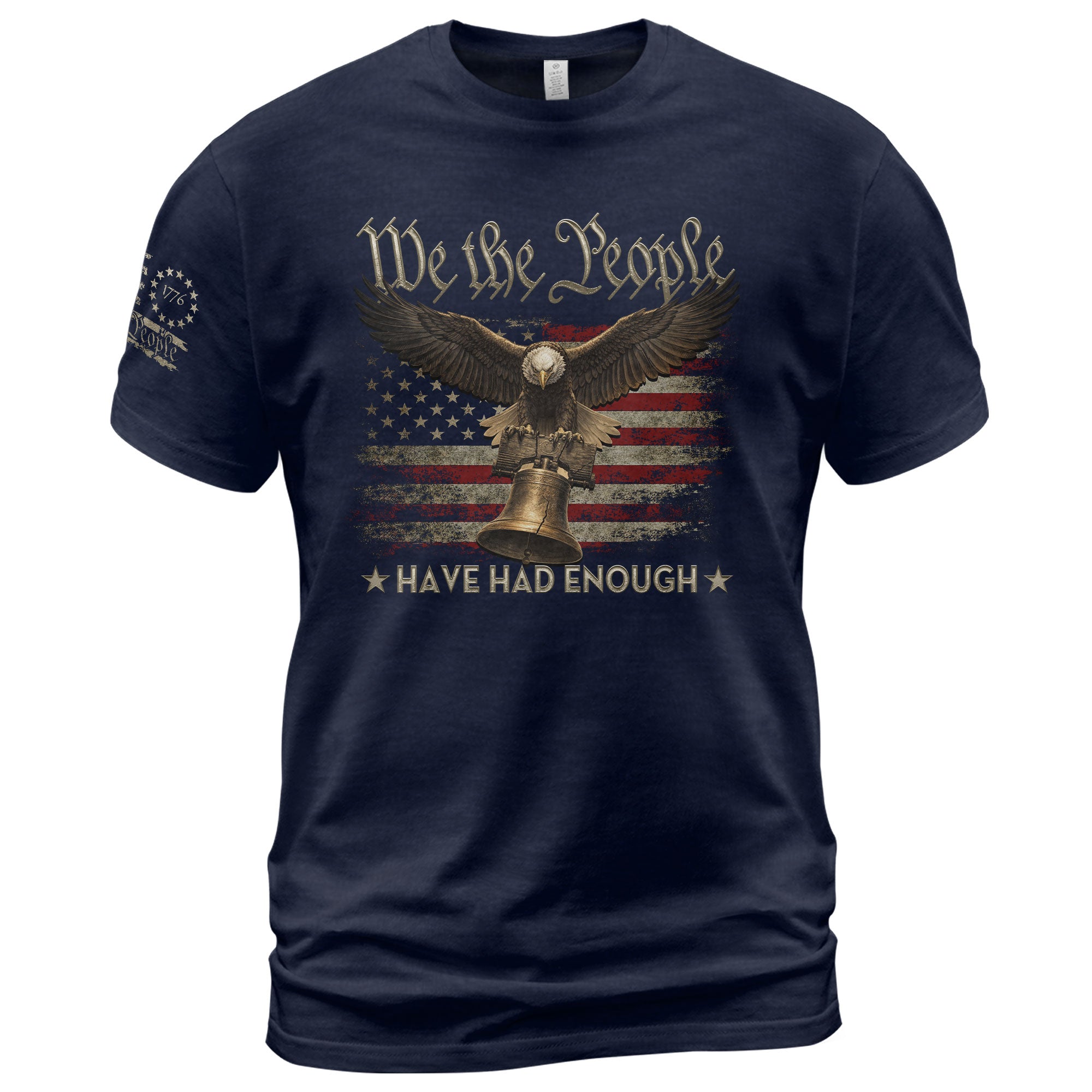 We The People Have Had Enough T-Shirt Vintage American Patriot Eagle Freedom Icons Statement Tee - Rust Field Wear