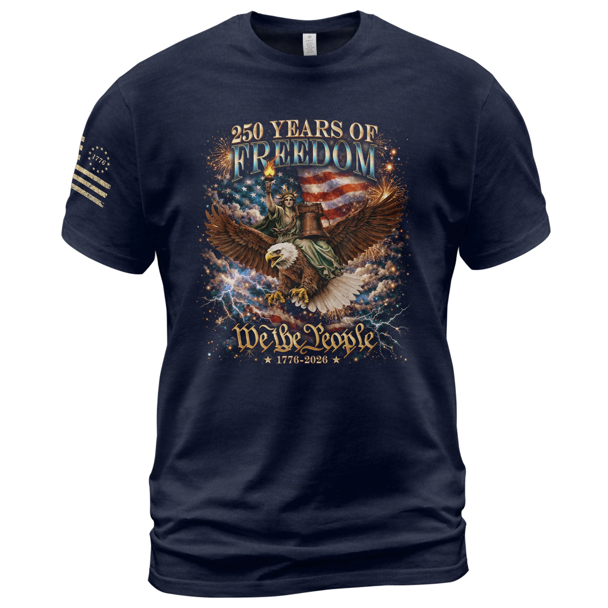 250 Years Of Freedom Shirt - 1776-2026 We The People 250th Anniversary USA Shirt & Merchandise Bootleg Tee - Rust Field Wear