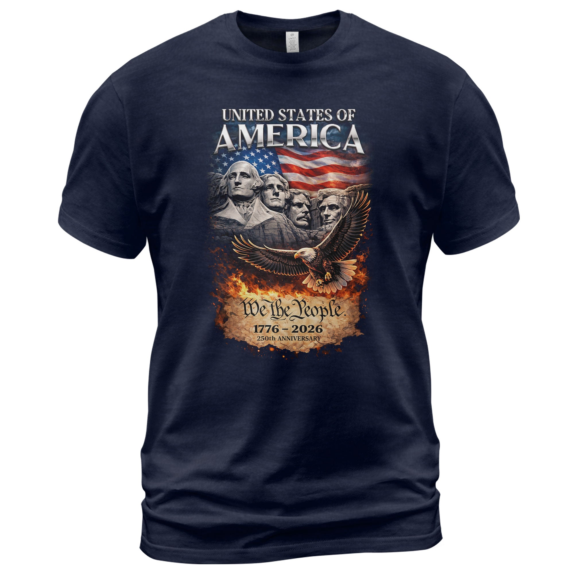 United States of America 1776–2026 – 250 Years of Freedom Commemorative T-Shirt - Rust Field Wear