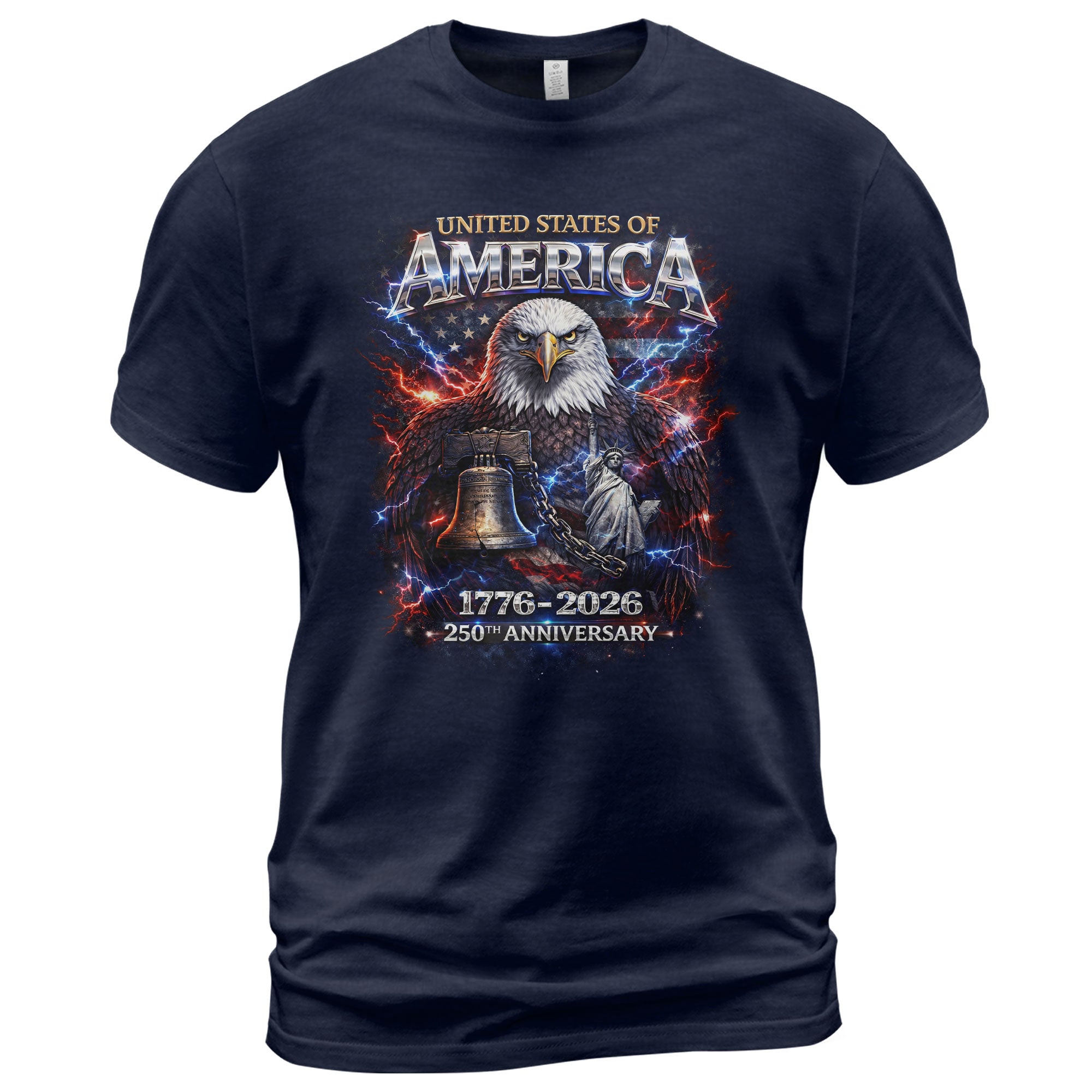 United States of America 1776–2026 – 250th Anniversary Eagle Patriotic T-Shirt - Rust Field Wear