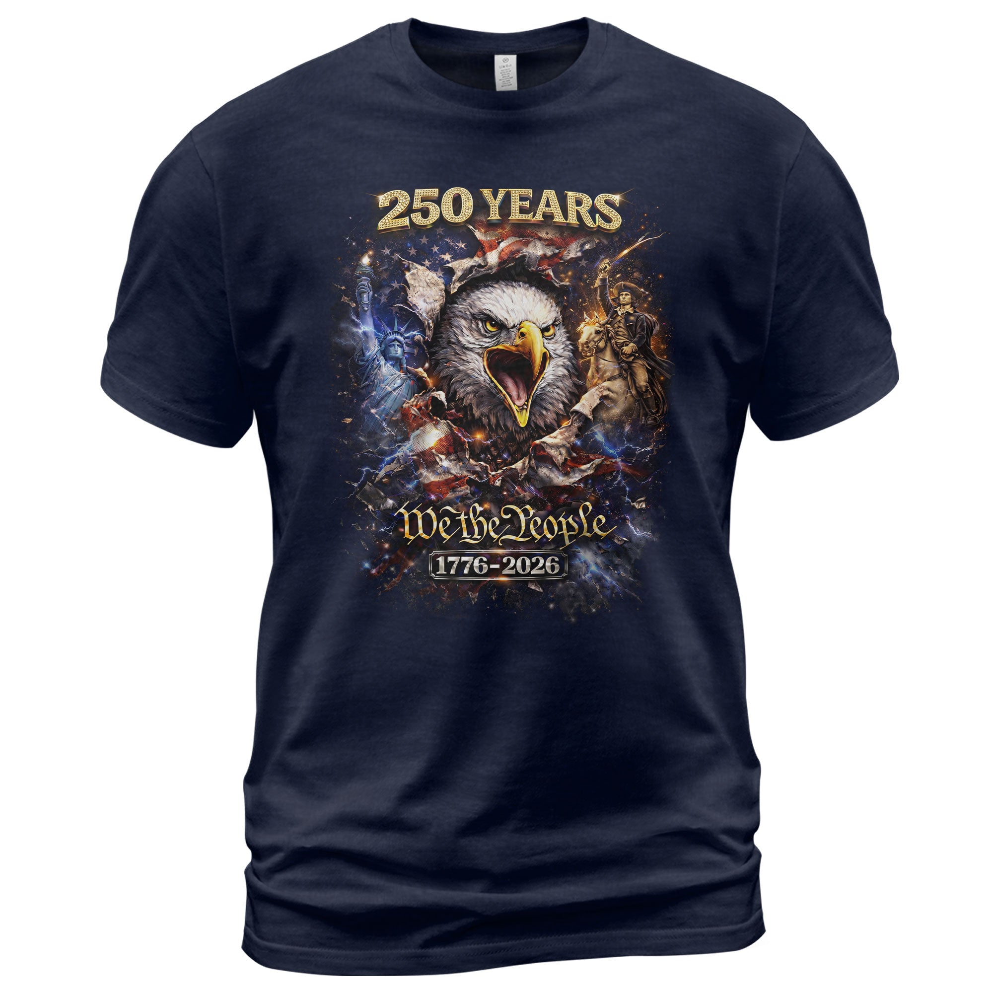 250 Years We The People 1776–2026 – American Heritage Graphic T-Shirt - Rust Field Wear