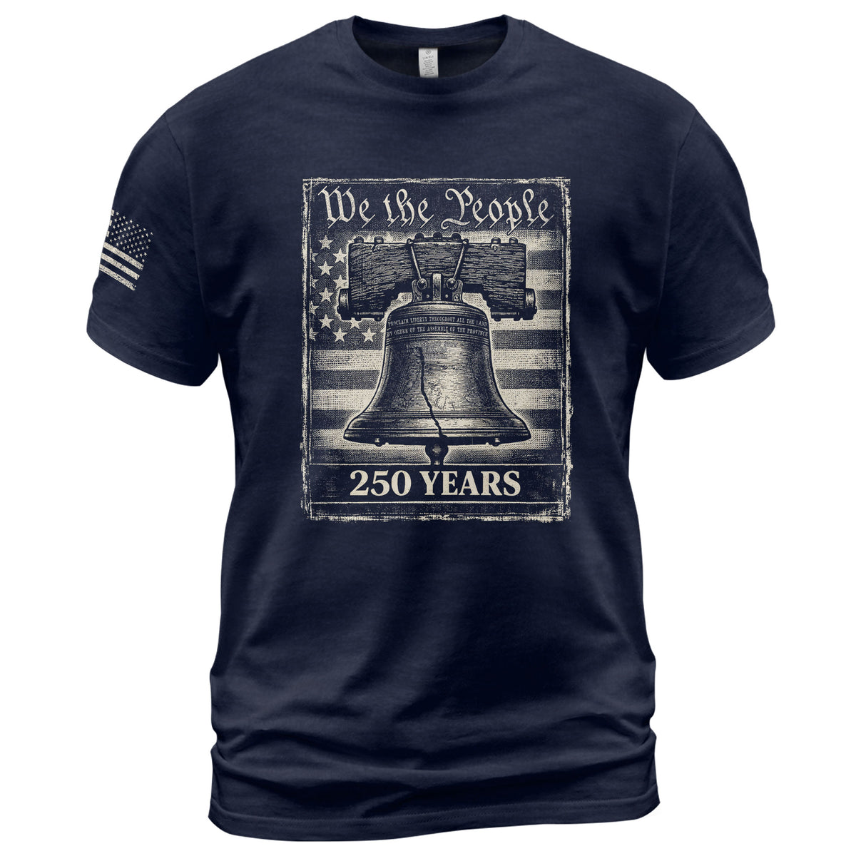 America 250th Anniversary T-Shirt - 250 Years 1776-2026 Liberty Bell "We The People" Patriotic Tee - Rust Field Wear