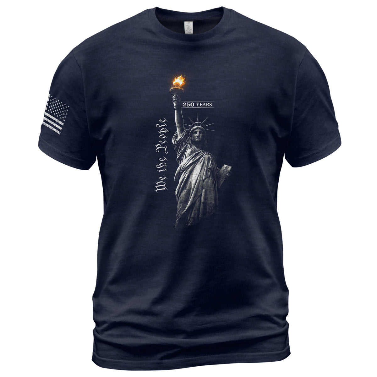 America 250th Anniversary T-Shirt - 1776-2026 Statue of Liberty Freedom Tee, 250 Years Minimalist Patriotic Men's Shirt - Rust Field Wear