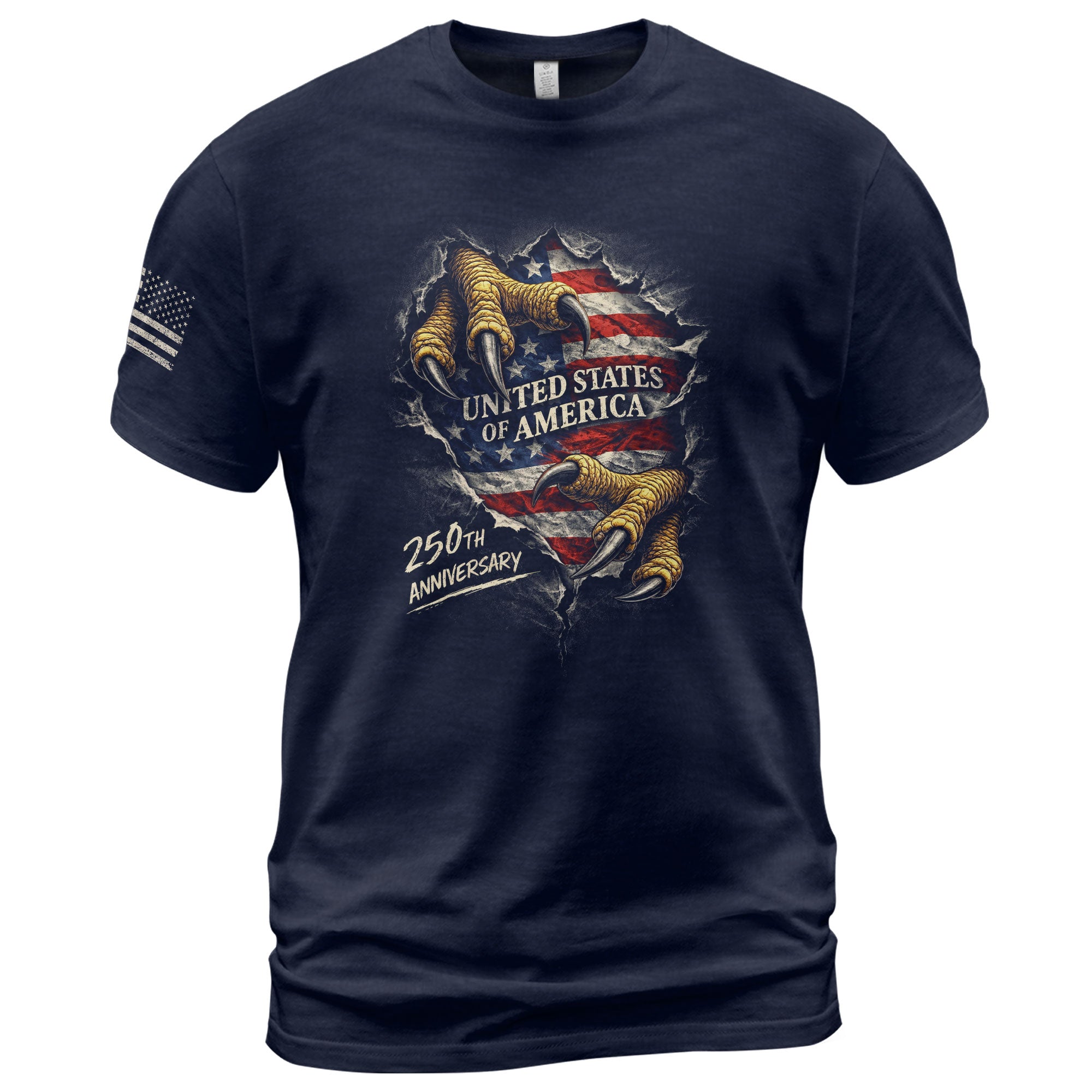 America 250th Anniversary T-Shirt - 1776-2026 Eagle Claw 250 Years Tee, Patriotic United States of America Shirt - Rust Field Wear