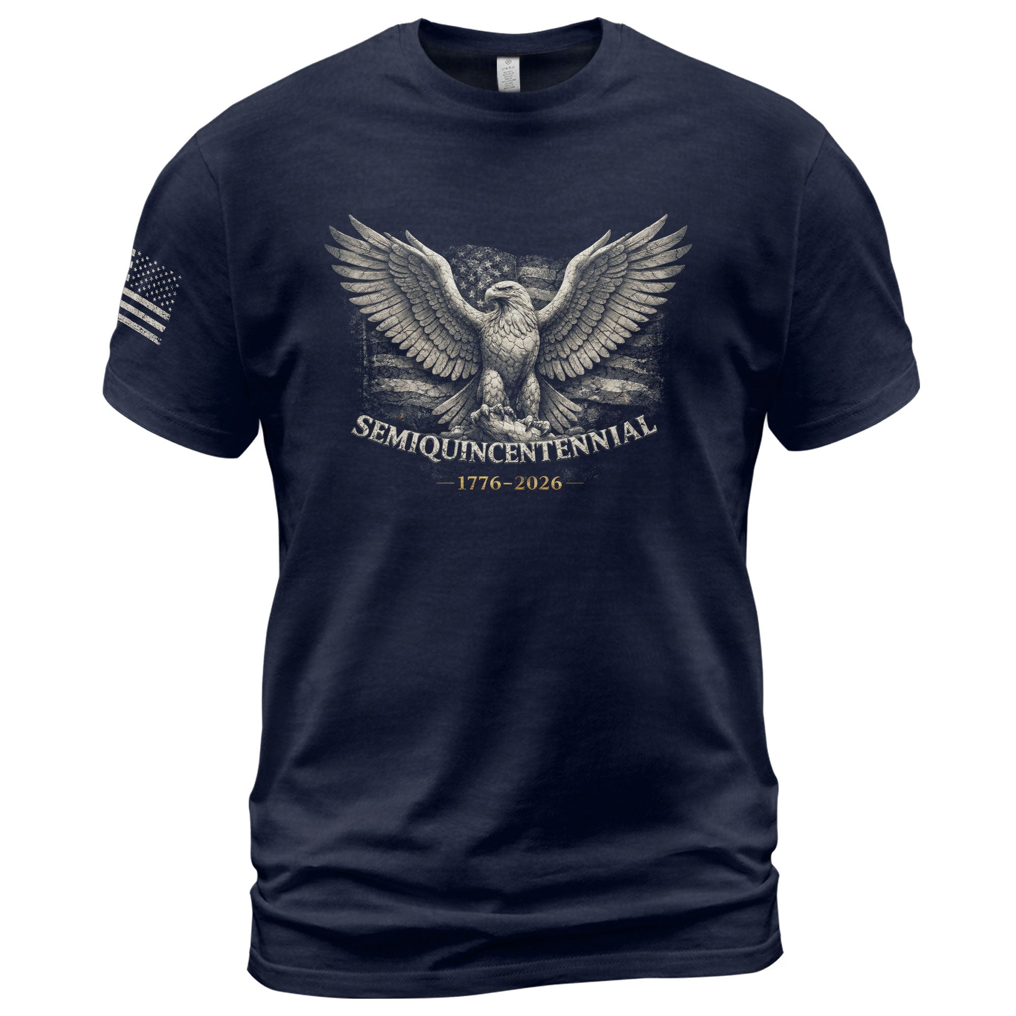 America 250th Anniversary T-Shirt 1776-2026 – USA 250th Birthday Eagle & Flag Tee - Rust Field Wear