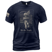 America 250th Anniversary T-Shirt 1776-2026 – We The People Torch & Liberty Flag Tee - Rust Field Wear