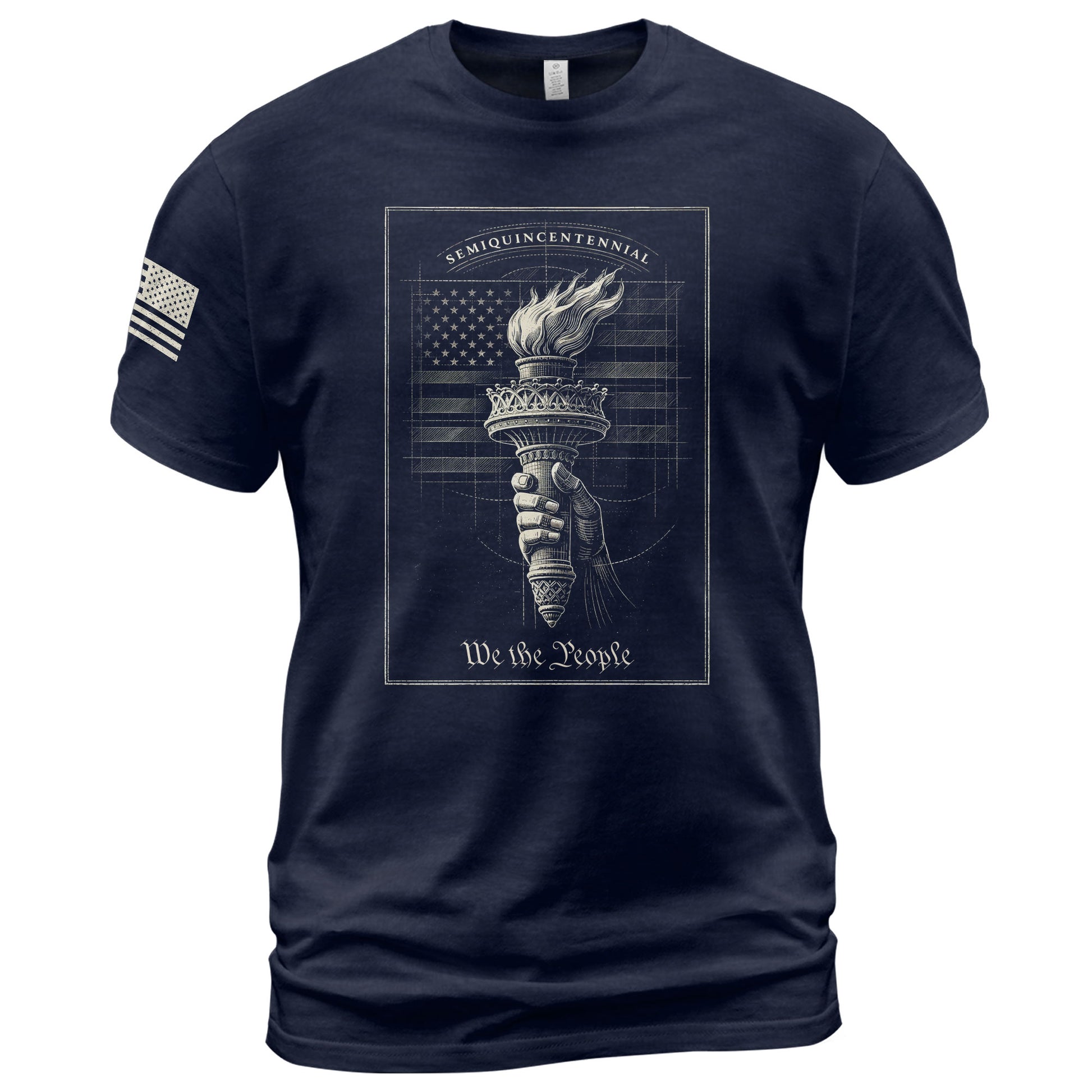 America 250th Anniversary T-Shirt 1776-2026 – We The People Liberty Torch Retro Hoodie Tee - Rust Field Wear