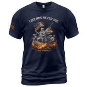 America 250th Anniversary T-Shirt 1776-2026 – Legends Never Die George Washington Retro Tee - Rust Field Wear