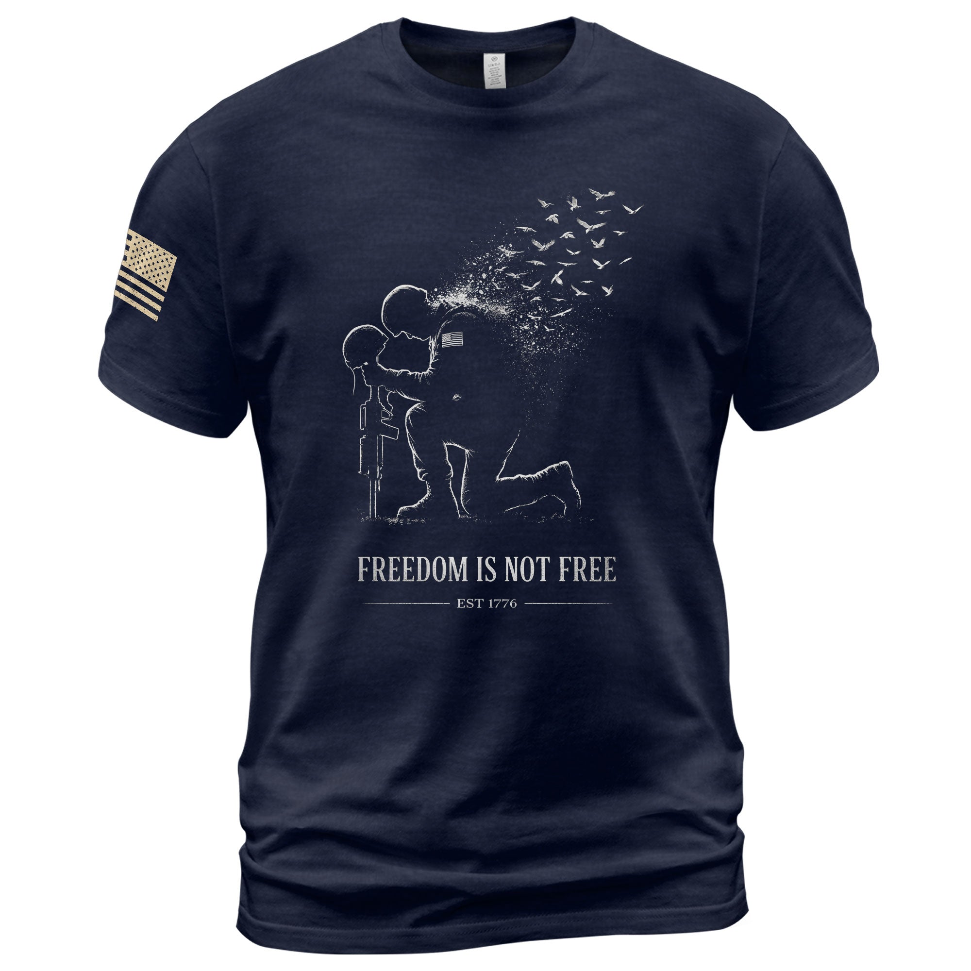America 250th Anniversary T-Shirt 1776-2026 – Freedom Is Not Free Honor Our Heroes Tee - Rust Field Wear